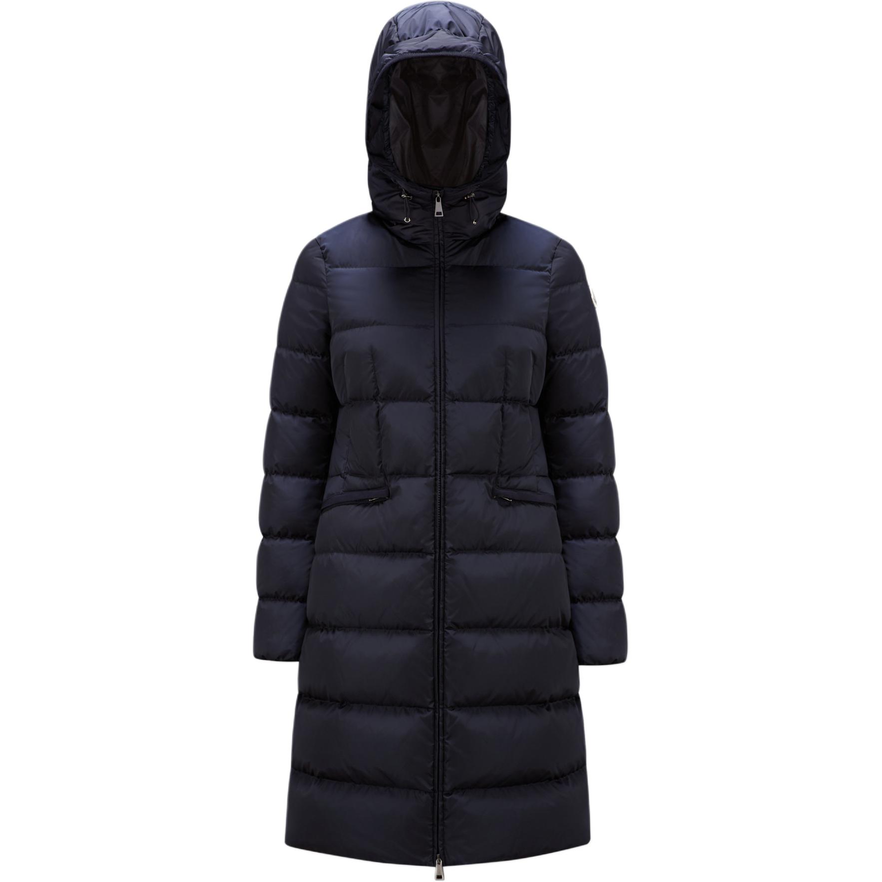 (Women) Moncler Avocette FW24  Long Puffer Jacket Midnight Blue Hooded Slim Fit J20931C00042539ZD778 圖 2