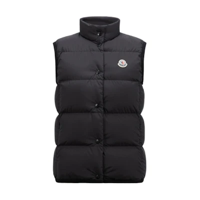 (Women) Moncler Badia Matte Logo Puffer Jacket with Snap Closure - Black J20931A0000854A81999