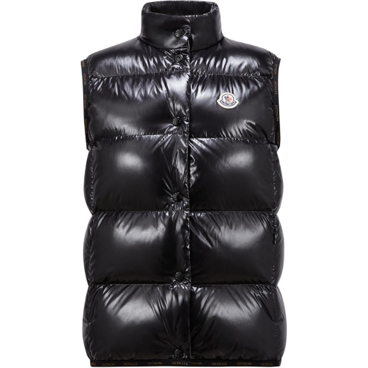 (Women) Moncler Badia FW24 Glossy Nylon Zip Puffer Vest  Black J20931A000085963V999 圖 2