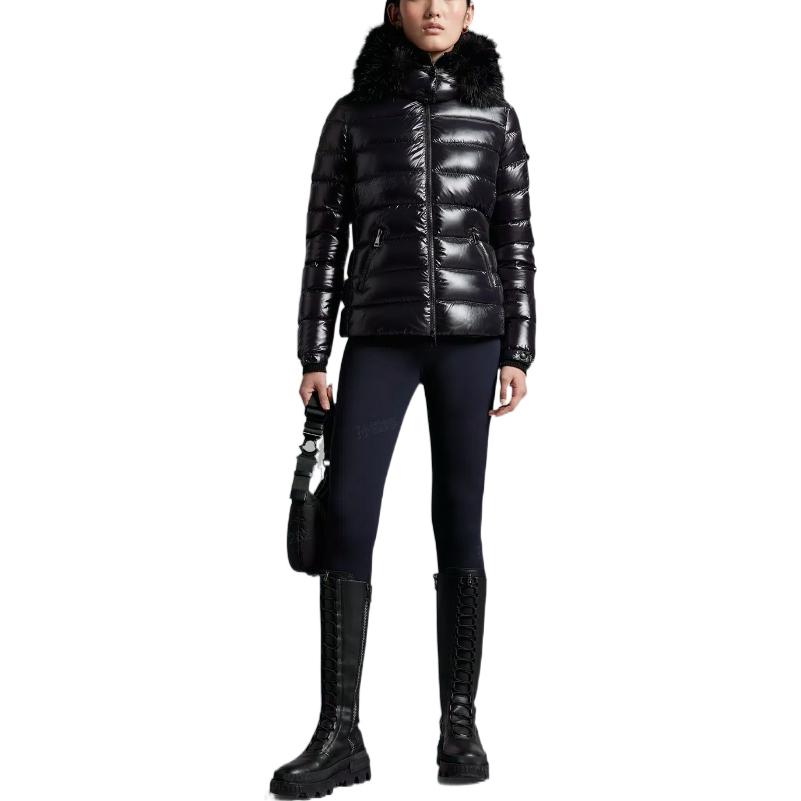 (Women) Moncler Bady  Black Long Sleeve Down Jacket with Fur Trim. H20931A0013768950999 圖 3