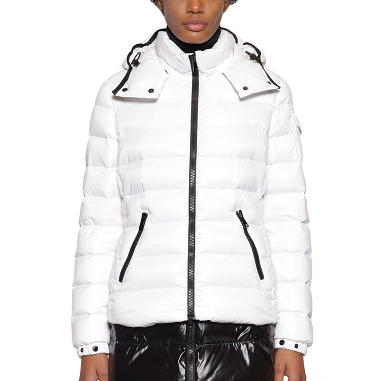 (Women) Moncler Bady Padded Winter Short Down Jacket White - Ski Season Logo 0931A5240068950032 圖 4