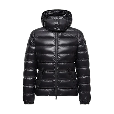 (Women) Moncler Bady Series Short Down Jacket with Logo Hood Black K20931A5240068950999