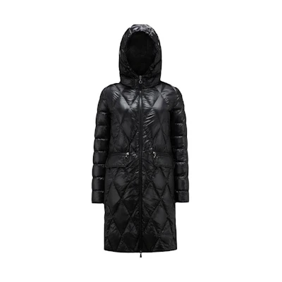 (Women) Moncler Bagnac Black Hooded Down Jacket with Zipper. I20931C00008595ZZ999