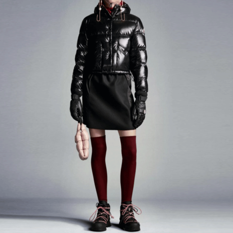 Sizing (Women) Moncler Bardanette Glossy Hooded Down Jacket Winter Black Short 1A0005868950999