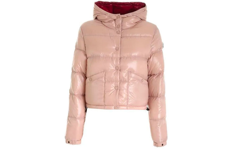 (Women) Moncler Bardanette Short Puffer Jacket with Logo, Pink. 1A0005868950512 圖 2