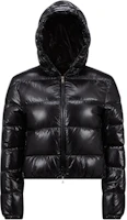Order (W) Moncler Bayard FW24 輕量光澤尼龍連帽羽絨外套 黑色 J20931A000835963V999