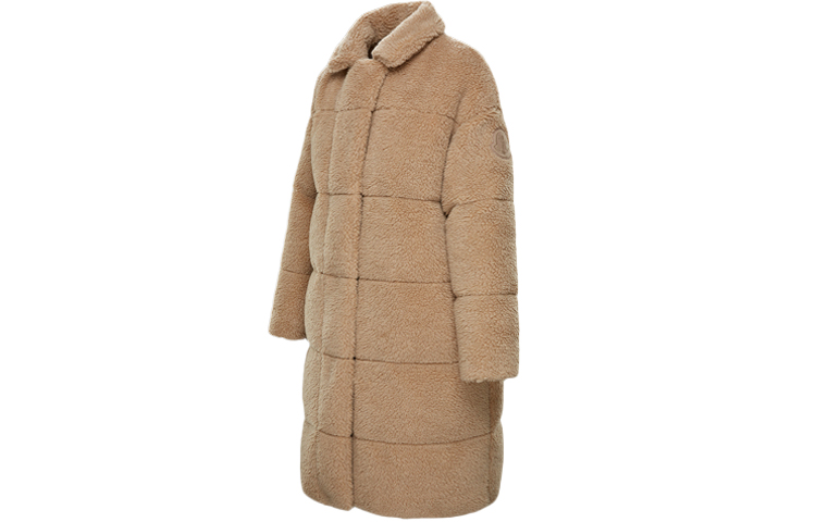 Shop (W) Moncler 米色雙面尼龍中長外套 0931C51970C0525221