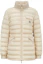 Order (Women) Moncler Beige Down Jacket with Solid Logo and Zip Stand Collar I10931A00008595ZZ20N