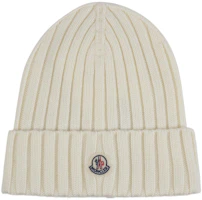 (Women) Moncler Beige Knit Beanie Casual Comfort Hat 933B00016A9327030 (Women) Moncler Beige Knit Beanie Casual Comfort Hat 933B00016A9327030