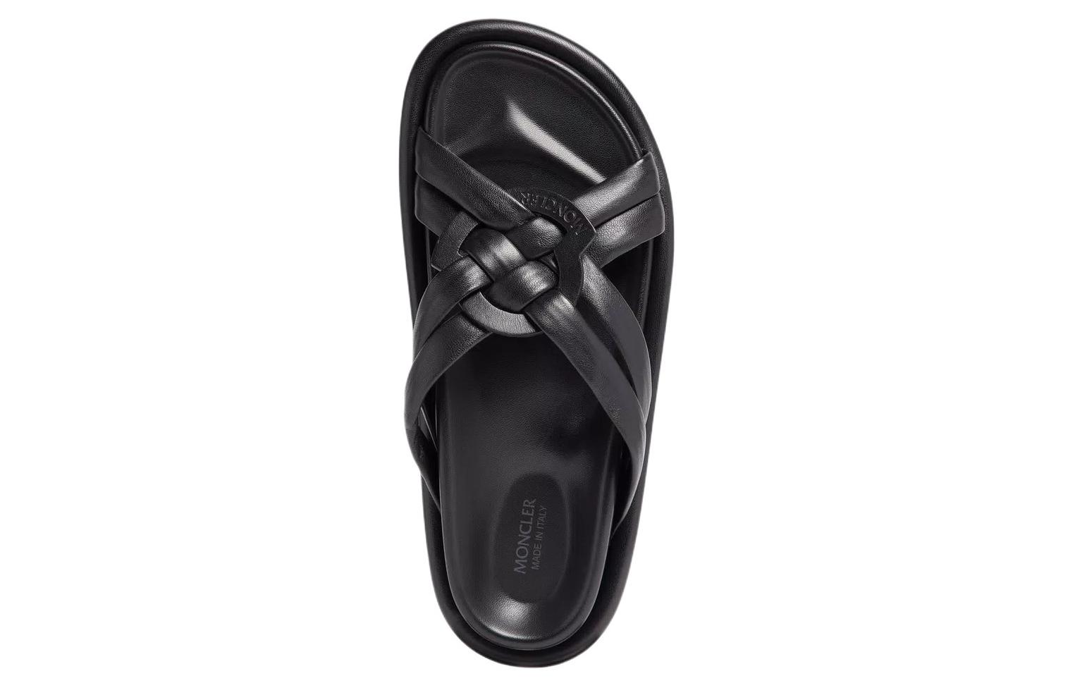 (W) Moncler Bell Soft 'Black Open-Toe Slip-On' 圖 3