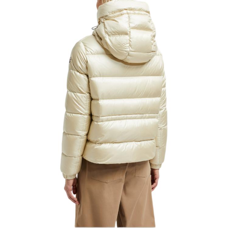 (Women) Moncler Biron  White Short Down Jacket with Zip and Hood J20931A00091597WN034 圖 5