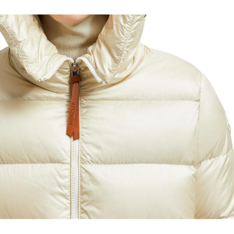 (Women) Moncler Biron  White Short Down Jacket with Zip and Hood J20931A00091597WN034 圖 7