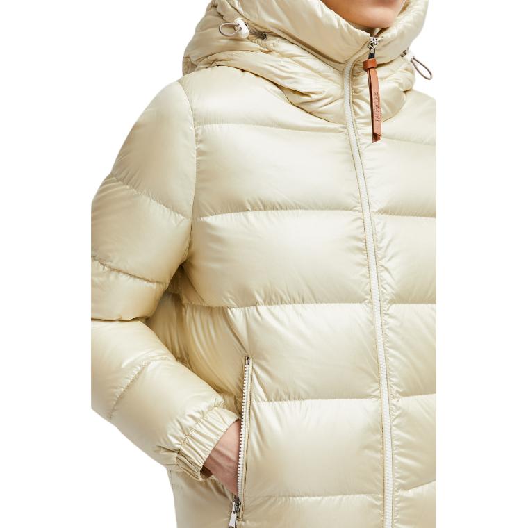 (Women) Moncler Biron  White Short Down Jacket with Zip and Hood J20931A00091597WN034 圖 8