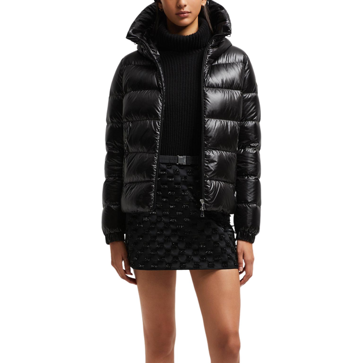 (Women) Moncler Biron Series  Black Hooded Down Jacket with Dual Zipper. J20931A00091597WN999 圖 3