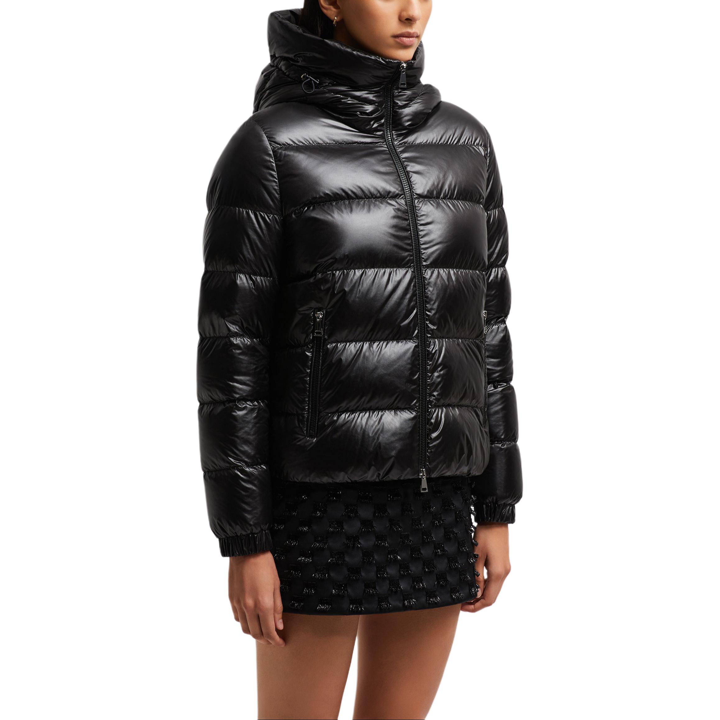 (Women) Moncler Biron Series  Black Hooded Down Jacket with Dual Zipper. J20931A00091597WN999 圖 5