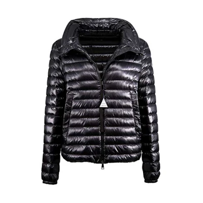 (Women) Moncler Black Down-Filled Quilted High-Neck Zip Jacket Winter 1A10000C0070999