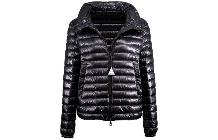 (Women) Moncler Black Down-Filled Quilted High-Neck Zip Jacket Winter 1A10000C0070999 圖 2