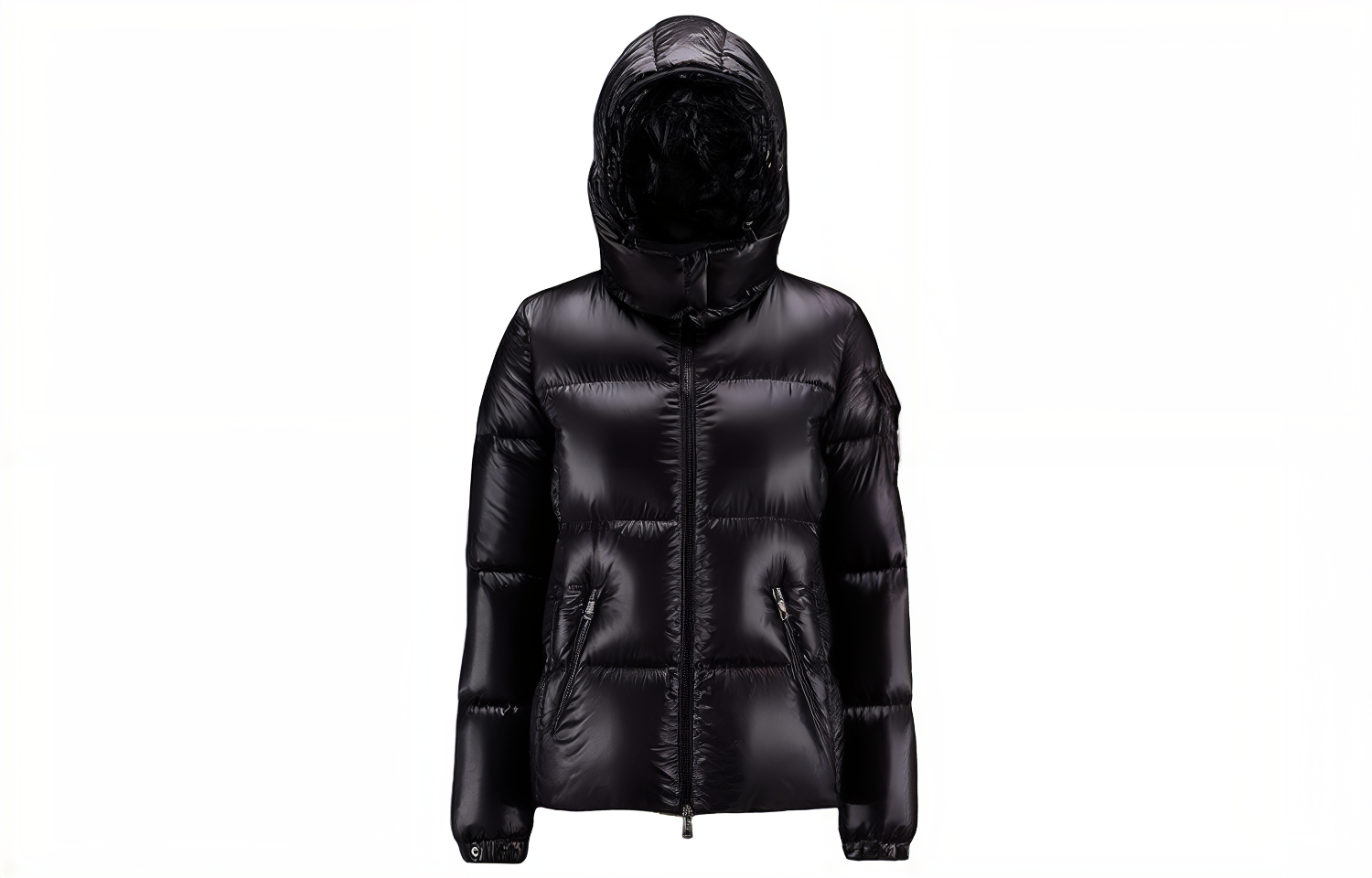 (Women) Moncler Black Hooded Thickened Puffer Down Jacket 1A00107-539AQ-999 圖 2