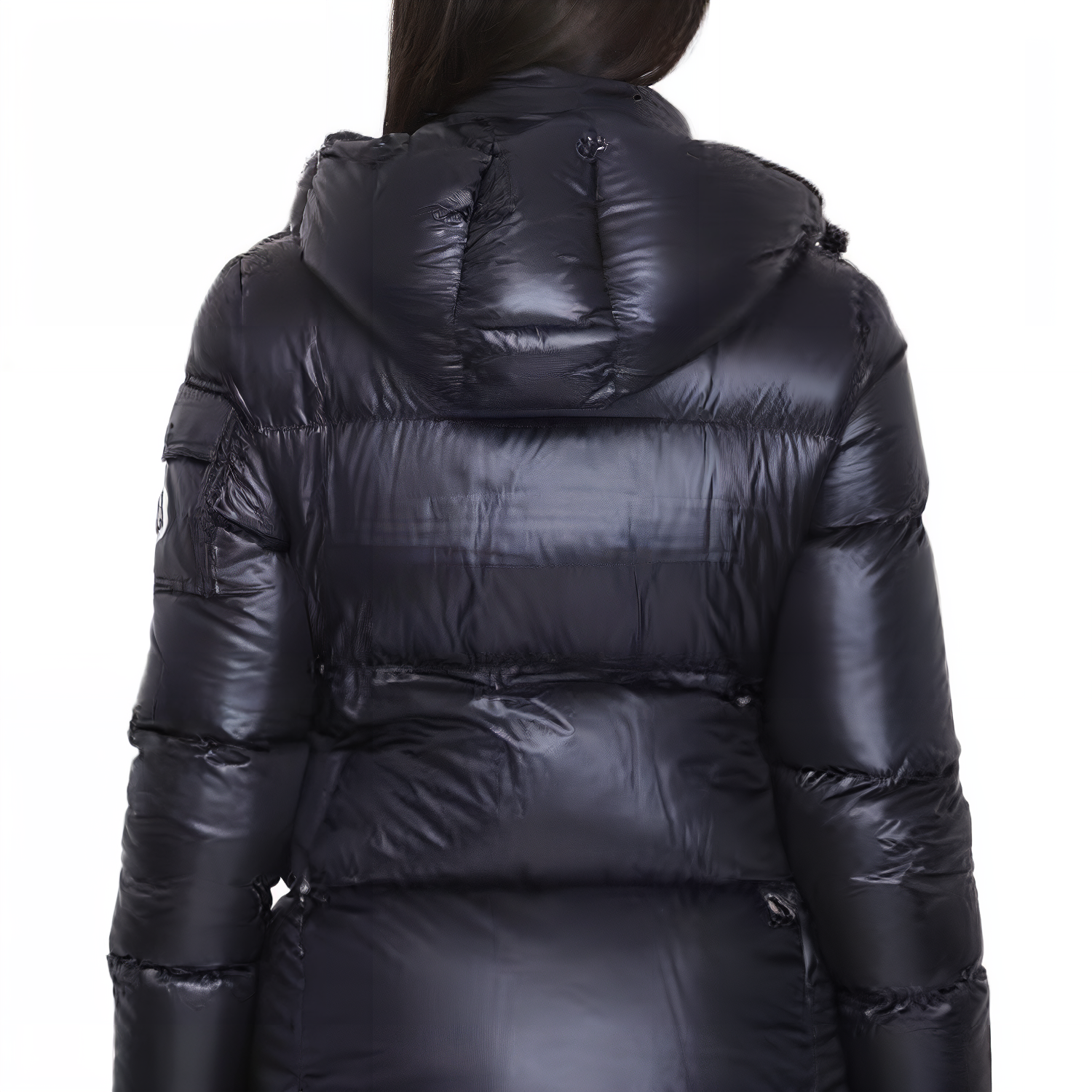 (Women) Moncler Black Hooded Thickened Puffer Down Jacket 1A00107-539AQ-999 圖 4