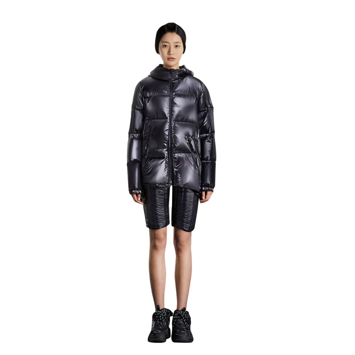 (Women) Moncler Black Hooded Thickened Puffer Down Jacket 1A00107-539AQ-999 圖 9