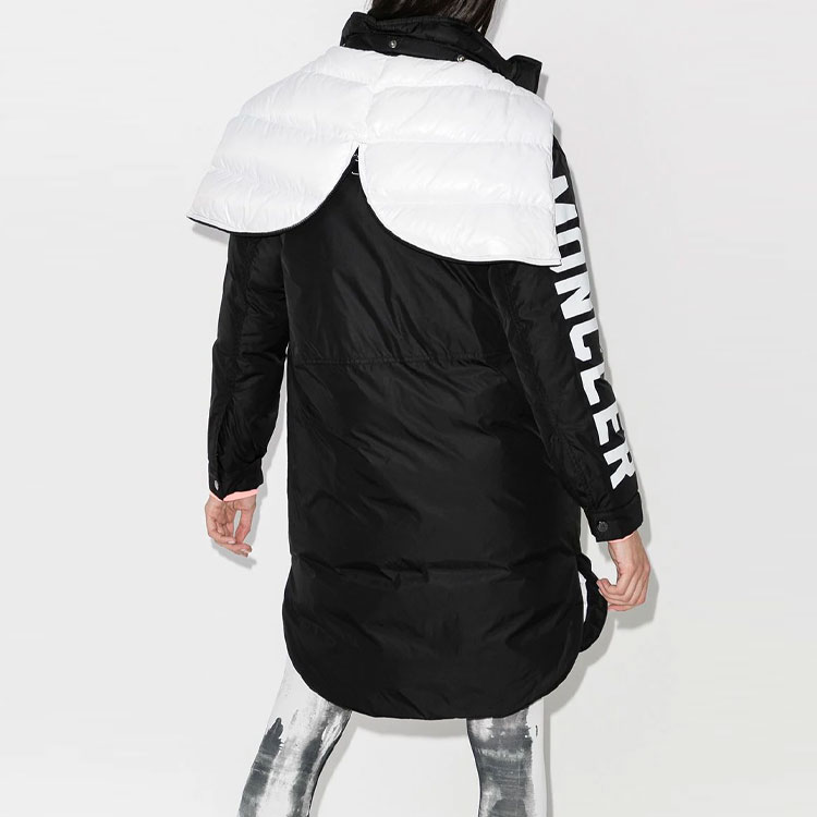 (Women) Moncler Black Letter Print Padded Zip-Up Hoodie Jacket F20931C57740C0230 圖 4