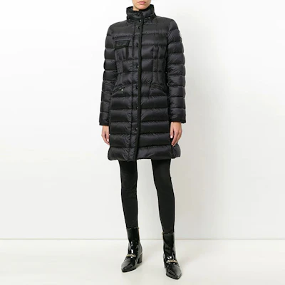 (W) Moncler Jaket Hitam Logo Panjang dengan Tudung. 493000553048999 Shop (W) Moncler Jaket Hitam Logo Panjang dengan Tudung. 493000553048999