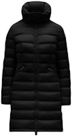 (Women) Moncler Black Mid-Length Stand Collar Long Sleeve Jacket Coat I20931C5090054155999 (Women) Moncler Black Mid-Length Stand Collar Long Sleeve Jacket Coat I20931C5090054155999
