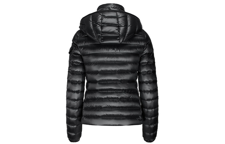 (Women) Moncler Bleu Black Glossy Hooded Down Jacket 0931B10100C0070999 圖 3
