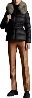 (Women) Moncler Boed FW22 Black Quilted Down Jacket with Fur-Trim Collar H20931A001365396Q999 Lookbook (Women) Moncler Boed FW22 Black Quilted Down Jacket with Fur-Trim Collar H20931A001365396Q999