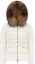 Order (Women) Moncler Boed FW22 Quilted Down Jacket Ivory White with Fur Trim Waist. H20931A001365396Q034