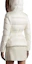 Purchase (Women) Moncler Boed FW22 Quilted Down Jacket Ivory White with Fur Trim Waist. H20931A001365396Q034