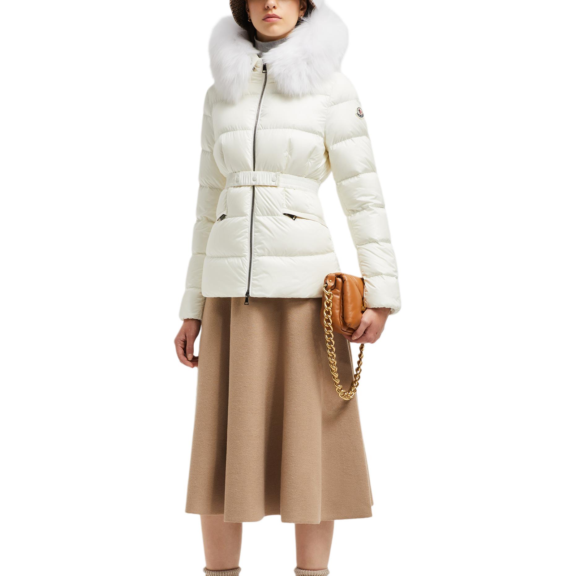 (Women) Moncler Boed Series  Short White Down Jacket with Hood and Logo Design J20931A00095595FE034 圖 3