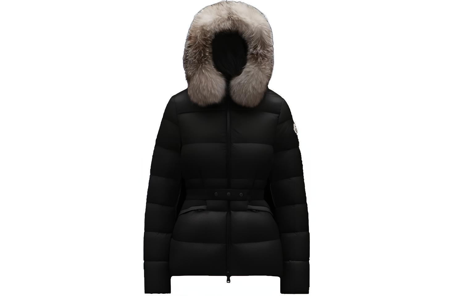 (Women) Moncler Boed Series Fur-Trimmed Hooded Down Jacket Black I20931A001185396Q999