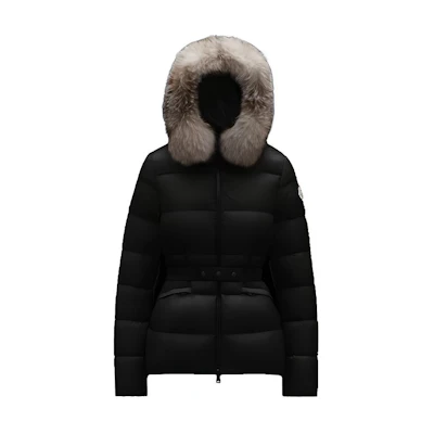 (Women) Moncler Boed Series Fur-Trimmed Hooded Down Jacket Black I20931A001185396Q999