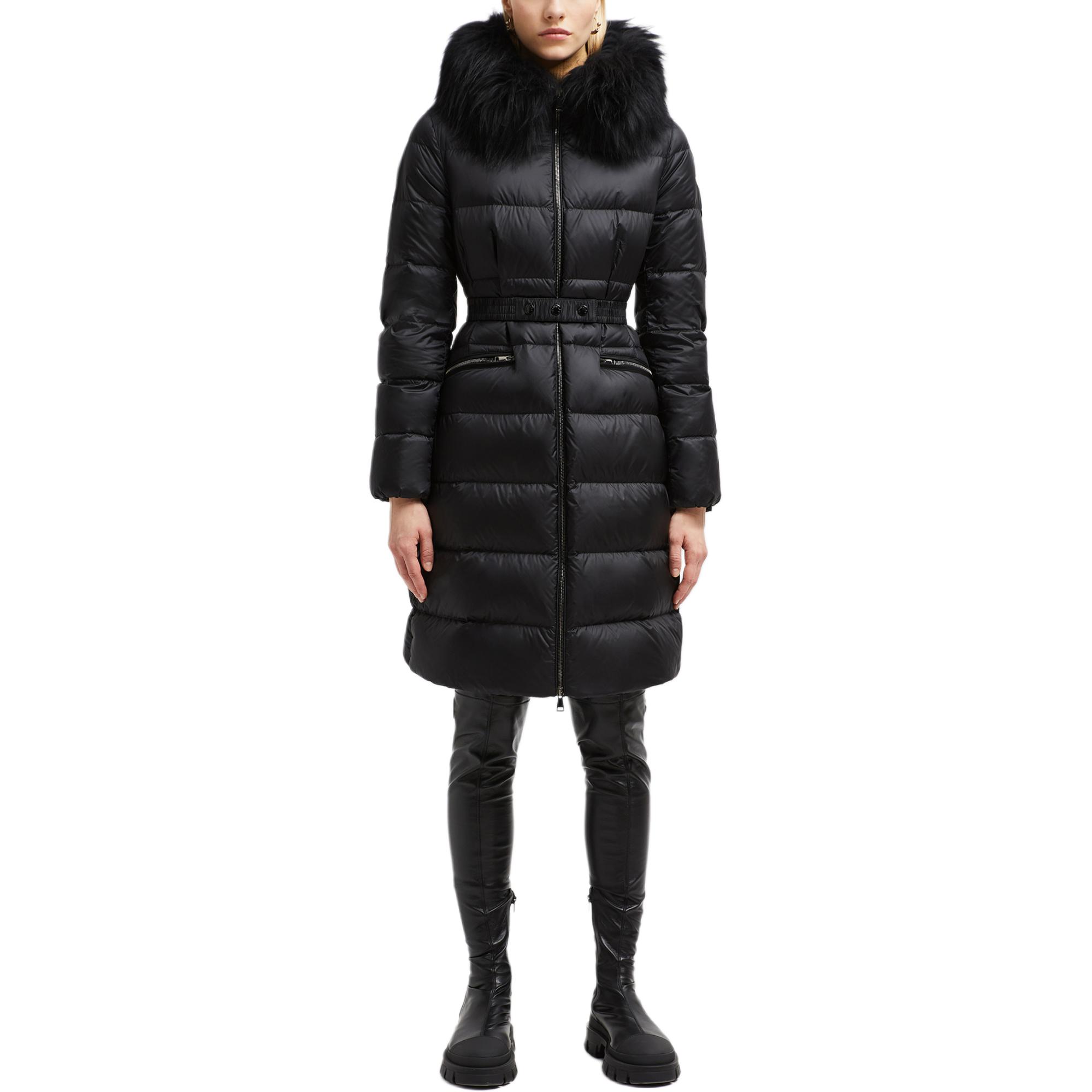 (Women) Moncler Boedic Series FW24  Black Long Down Coat with Trimmed Hood. J20931C00022595FE999 圖 3