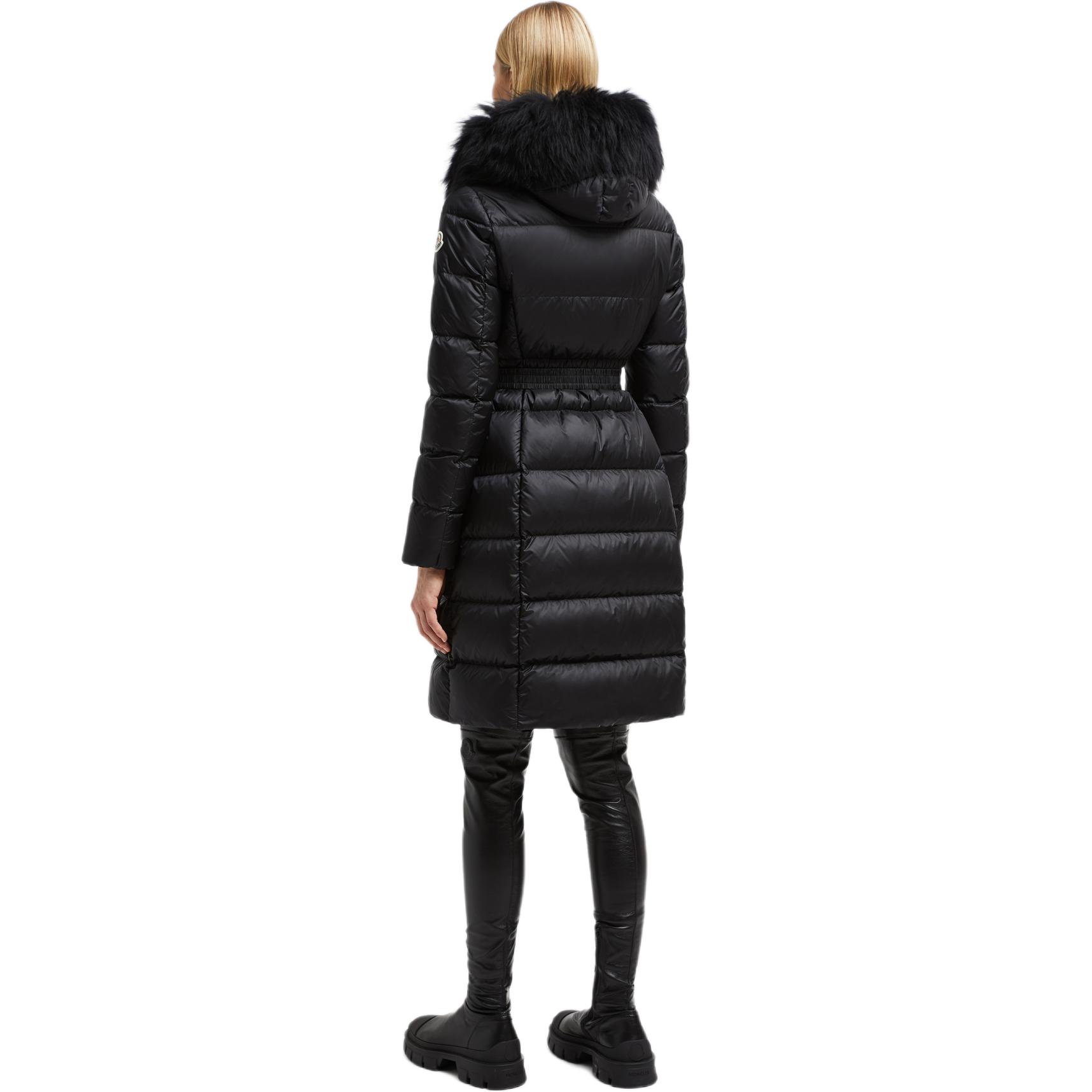 (Women) Moncler Boedic Series FW24  Black Long Down Coat with Trimmed Hood. J20931C00022595FE999 圖 4