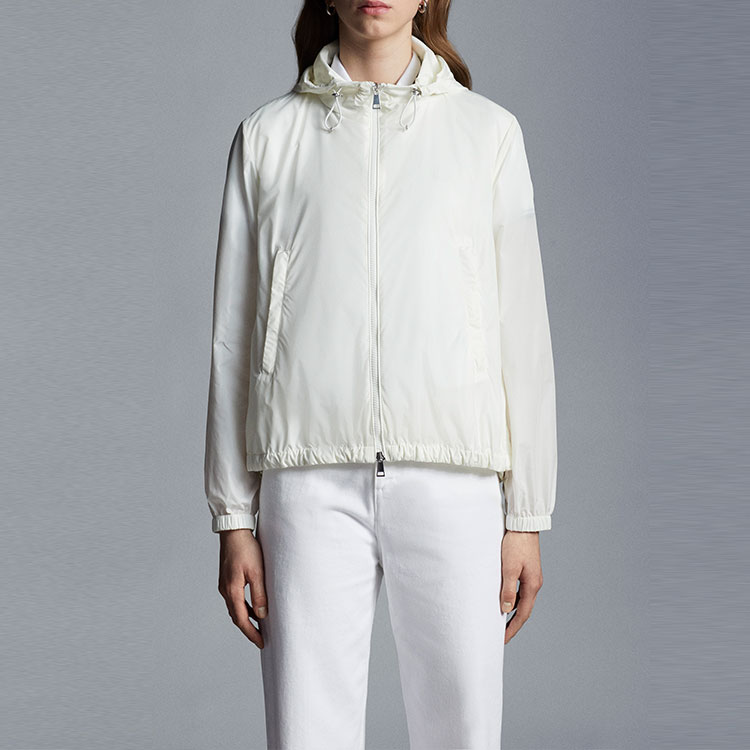 Shop (W) Moncler Boissard SS22 白色防雨外套 H10931A00097539YH032