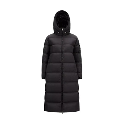(Women) Moncler Bondree Long Down Jacket with Hood Black I20931C000285968E999