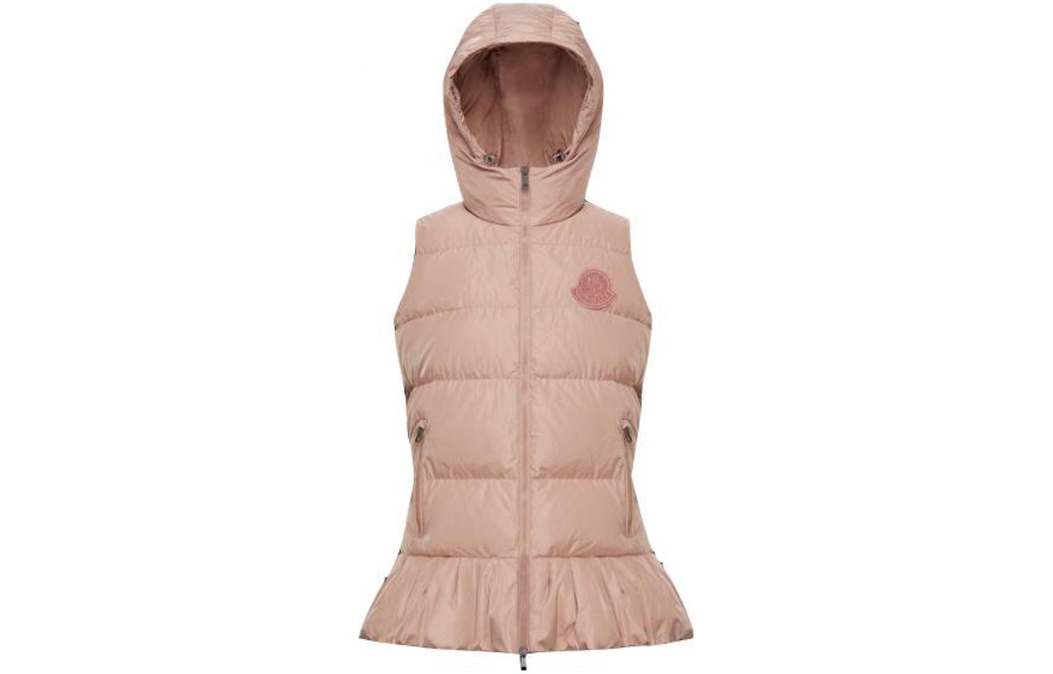 (Women) Moncler Brannec Solid Color Hooded Down Skirt Vest Women’s Nude Pink. F20931B51500C0382 圖 2