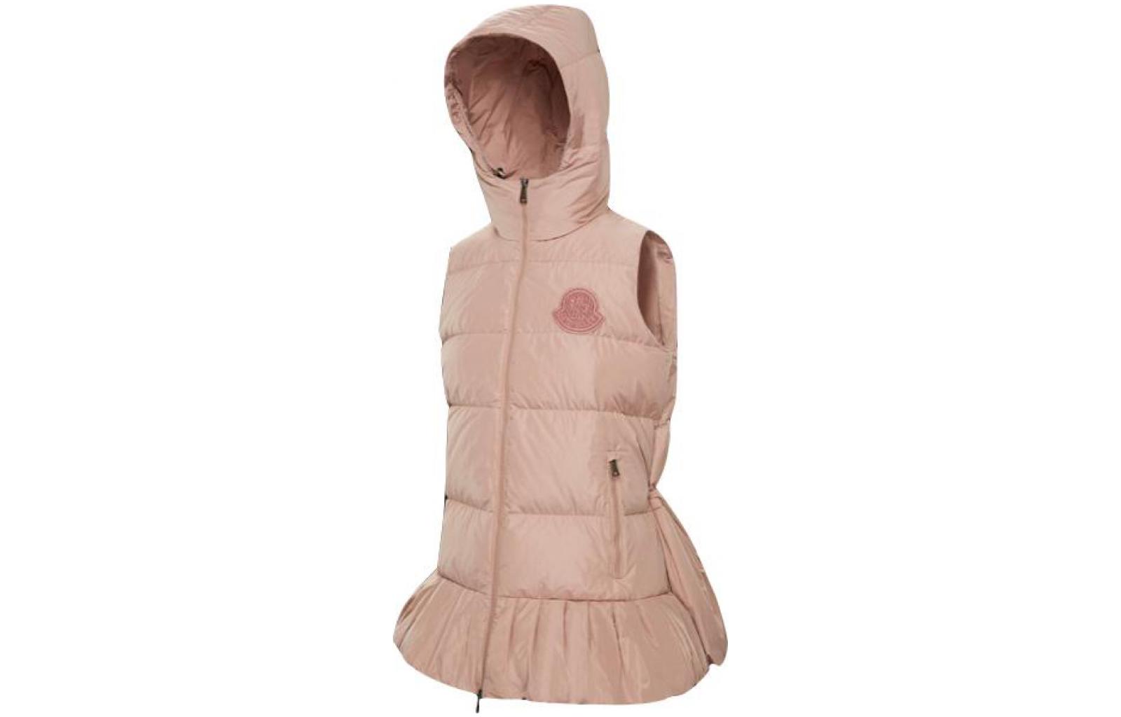 (Women) Moncler Brannec Solid Color Hooded Down Skirt Vest Women’s Nude Pink. F20931B51500C0382 圖 4