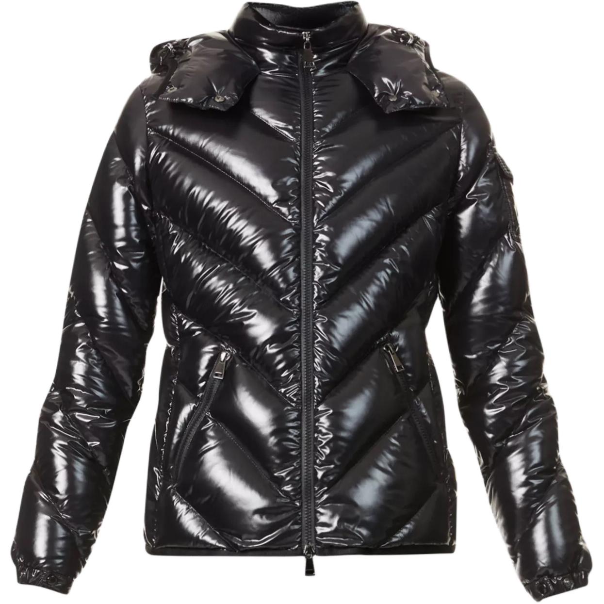 (Women) Moncler BROUEL Series Black Hooded Down Jacket F20931B51200C0064999