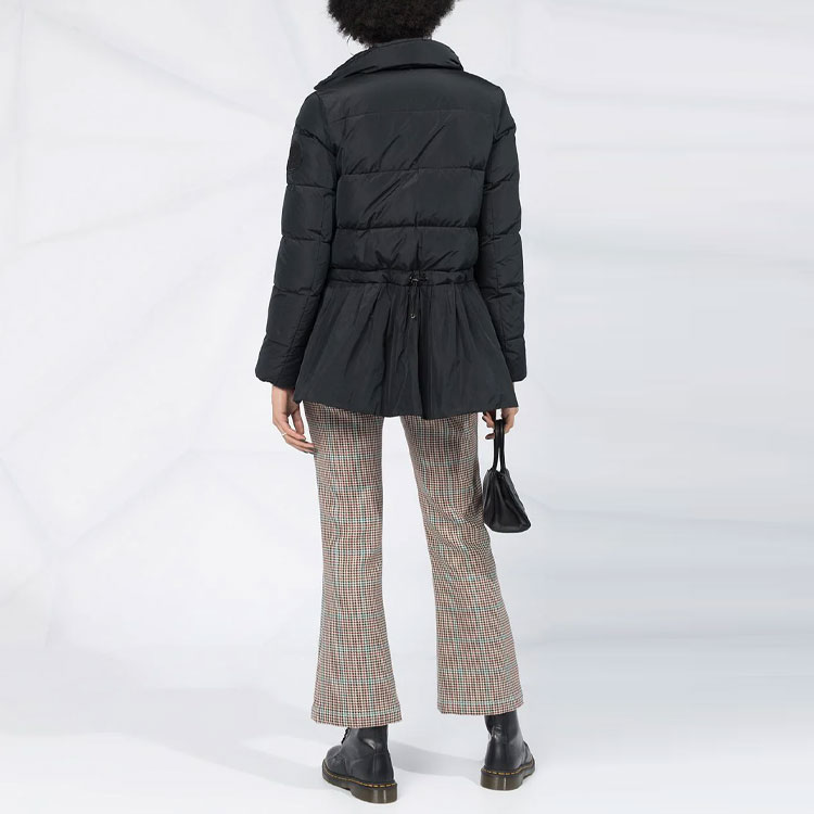 (Women) Moncler Brunec FW21 Ruffle Hem Down Jacket Black F20931B51300C0382999 圖 4
