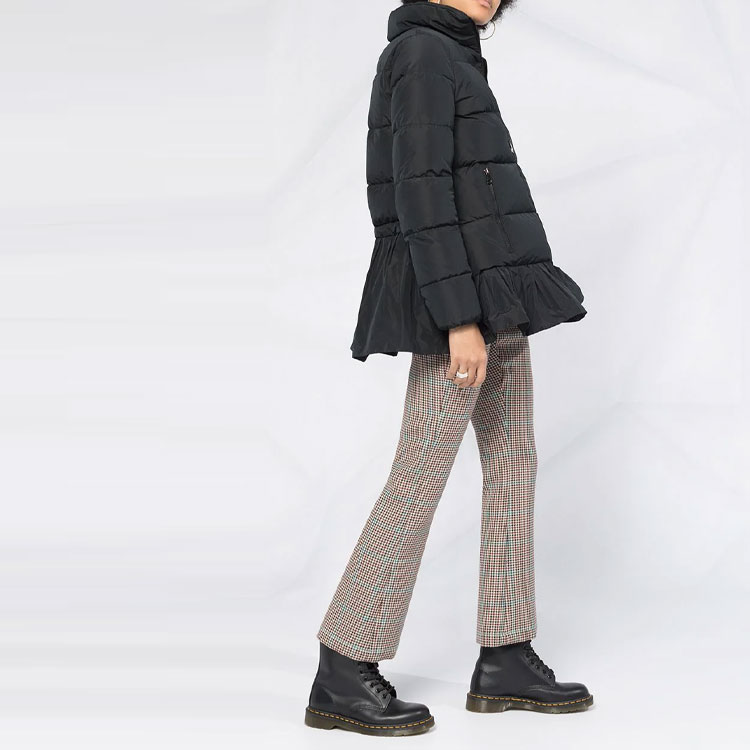 (Women) Moncler Brunec FW21 Ruffle Hem Down Jacket Black F20931B51300C0382999 圖 5