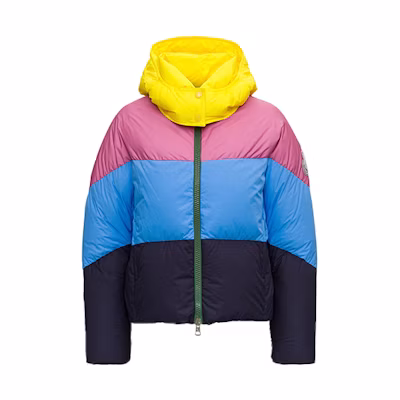 (Women) Moncler Candy Color Hooded Short Down Jacket, Winter Colorblock 1A51300C0648524