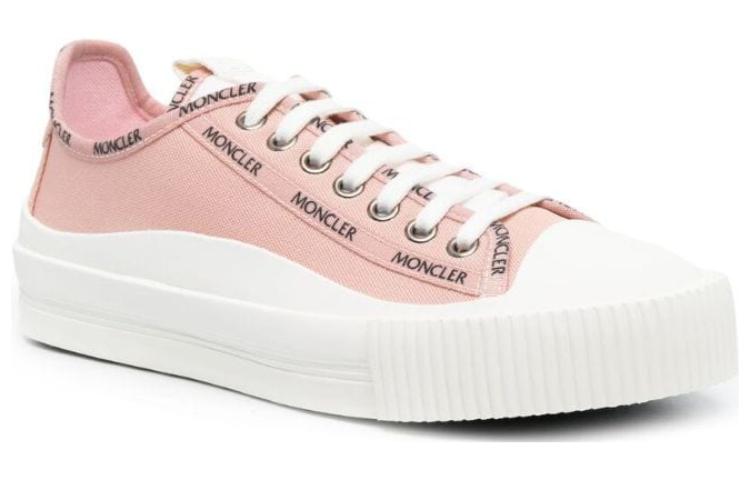 (W) Moncler Canvas Lace-Up Round Toe Low-Top 'Fashion Pink' 圖 2