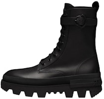 (Women) Moncler Carinne 'Black Leather Lace-Up' H209B4F0011002SYM999 (Women) Moncler Carinne 'Black Leather Lace-Up' H209B4F0011002SYM999