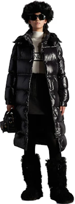 (W) 蒙克莱 Cavettaz FW22 黑色连帽防风长款羽绒服 H20931C000455963U999 Purchase (W) 蒙克莱 Cavettaz FW22 黑色连帽防风长款羽绒服 H20931C000455963U999