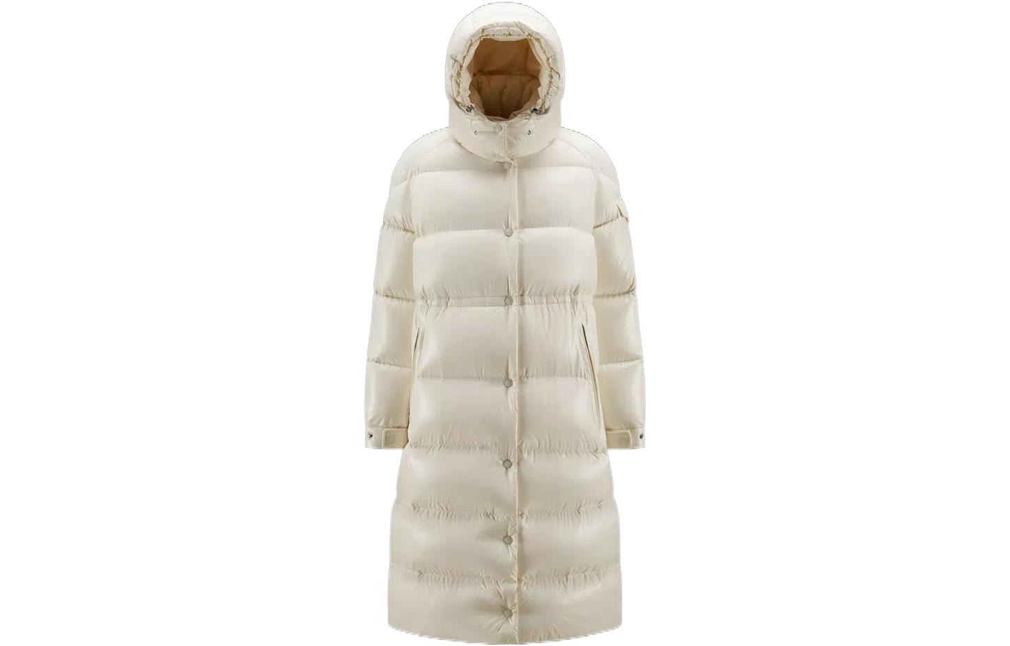 (Women) Moncler Cavettaz FW22  White Quilted Hooded Down Jacket Winter Coat H20931C000455963U034