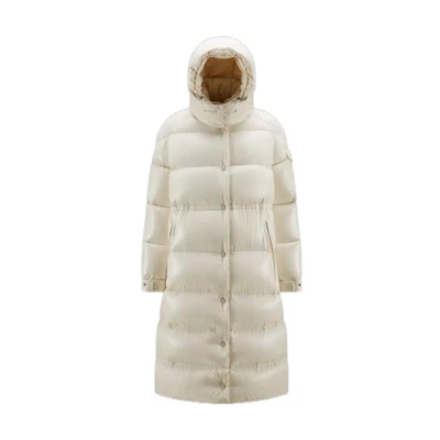(Women) Moncler Cavettaz FW22 White Quilted Hooded Down Jacket Winter Coat H20931C000455963U034