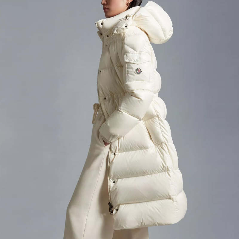 (Women) Moncler Cavettaz Long White Down Puffer Jacket for Women - Windproof Design I20931C0002968950034 圖 5